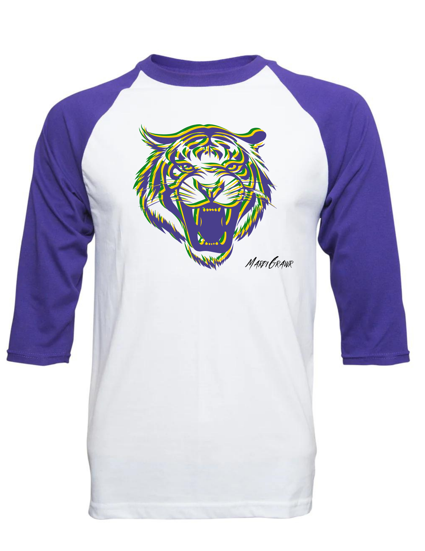 Tiger Mardi Grawr Raglan Tee