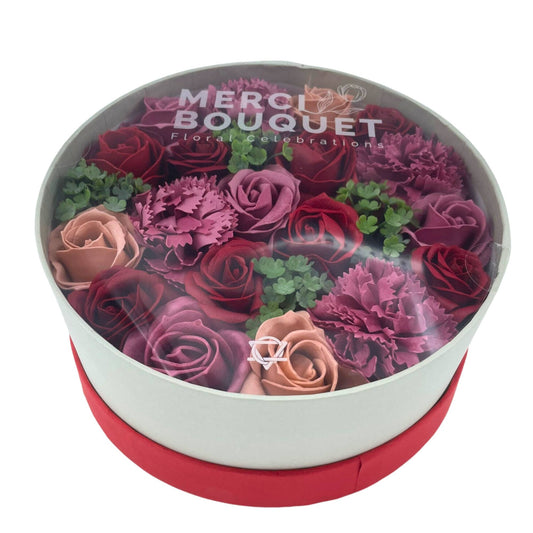 Soap Flowers | Vintage Roses Round Box