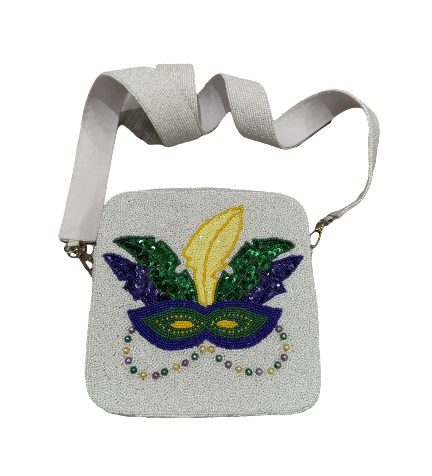 Beaded Crossbody | Mardi Mask