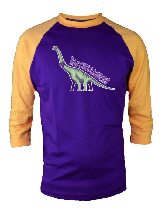 Bacchasaurus MG Raglan Tee