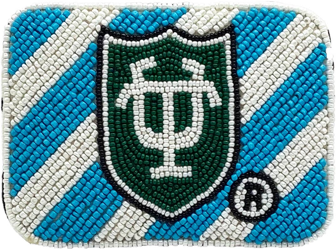 Tulane Beaded Card Holder