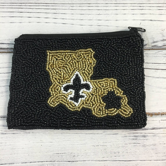 Beaded Louisiana Coin Purse