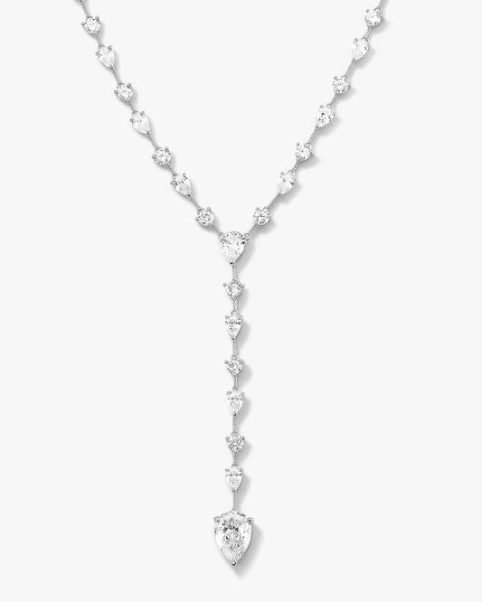 F-ing Gorgeous Lariat - Silver | Diamondettes