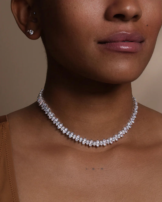 "She's So Fine" Choker - Silver |Diamonettes