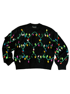 BC Crystal Christmas Lights Sweater