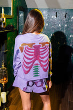 Load image into Gallery viewer, Purple Multi Skeleton Sweatshirt
