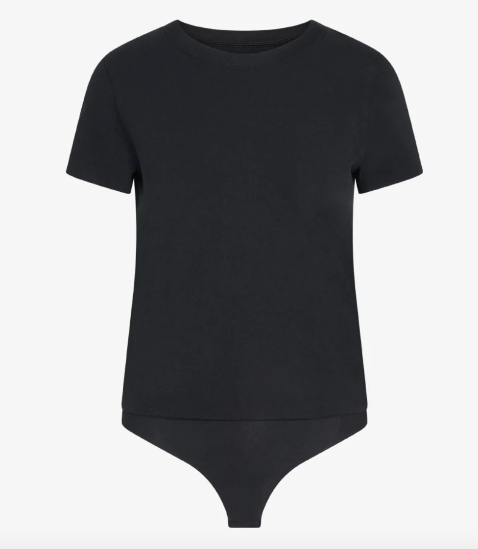 Essential Cotton Bodysuit - Black