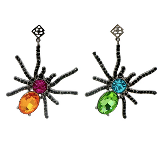 Rainbow Spiders Earrings