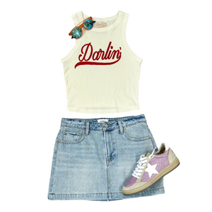 Darlin' Western Cowgirl Cropped Tank