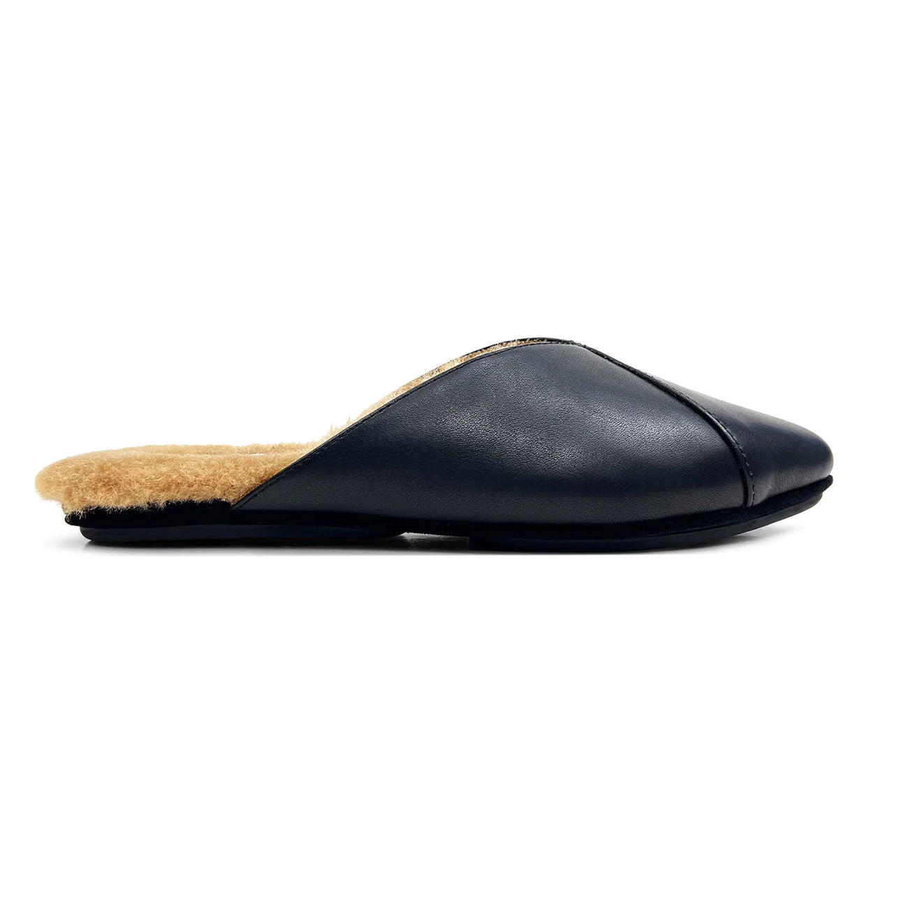 Valentina Faux Fur Mule - Black