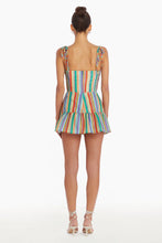 Load image into Gallery viewer, Champagne Skort Romper - Rainbow Stripe
