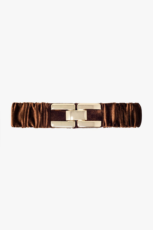 Brown Velvet Belt