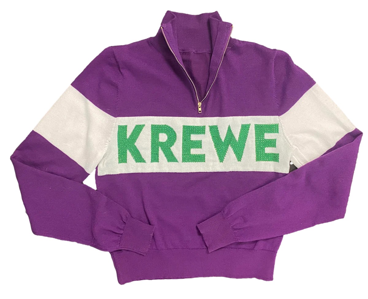 Krewe Half Zip Sweater