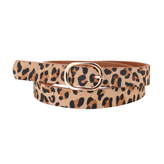 Leopard Genuine Leather Belt