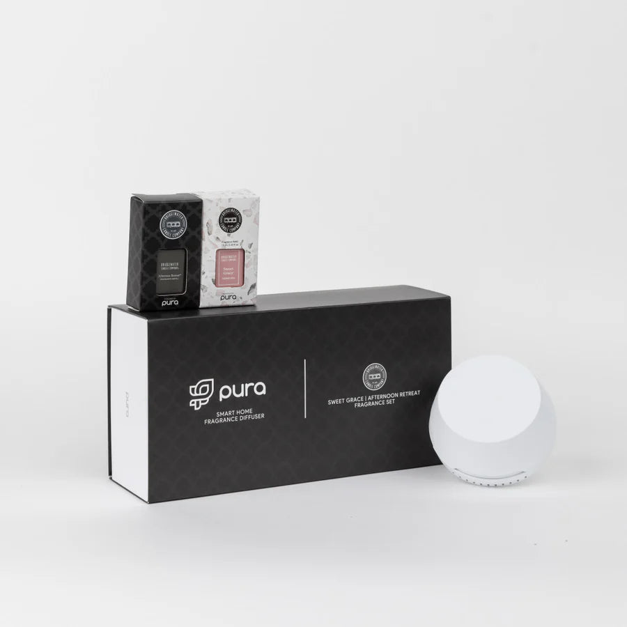 Pura + Bridgewater Smart Home Diffuser Set | Sweet Grace & Afternoon Retreat