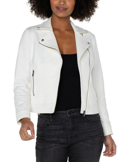 Moto Jacket | White